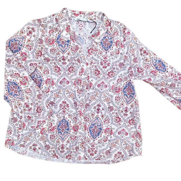 Zara  Floral pattern shirt - Picture 2 of 6